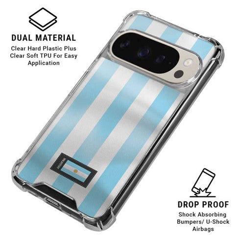 Argentina Soccer Flag Pixel 9/9 Pro Clear Case